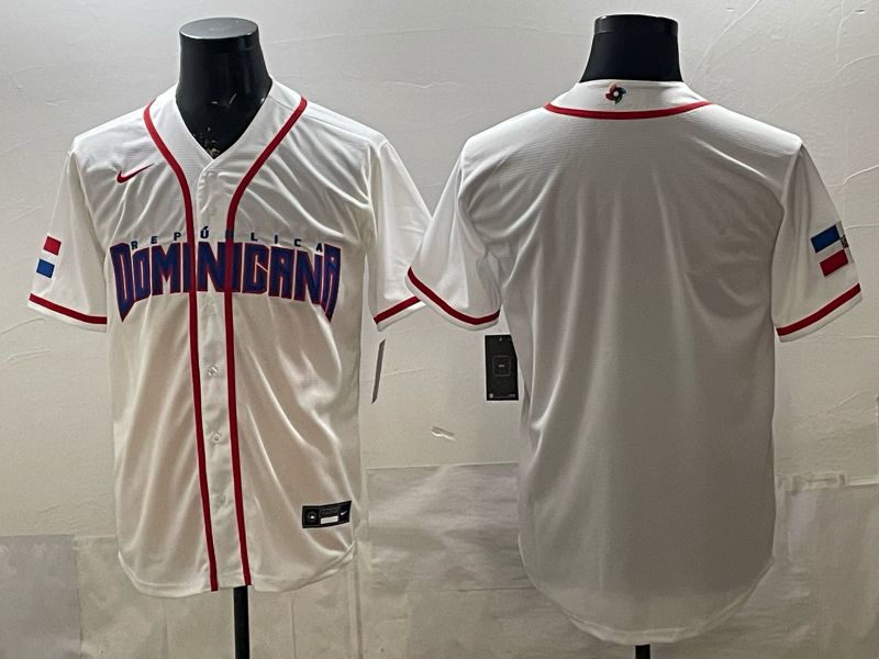 Men 2026 World Cub Blank White Game Nike MLB Jersey style 001